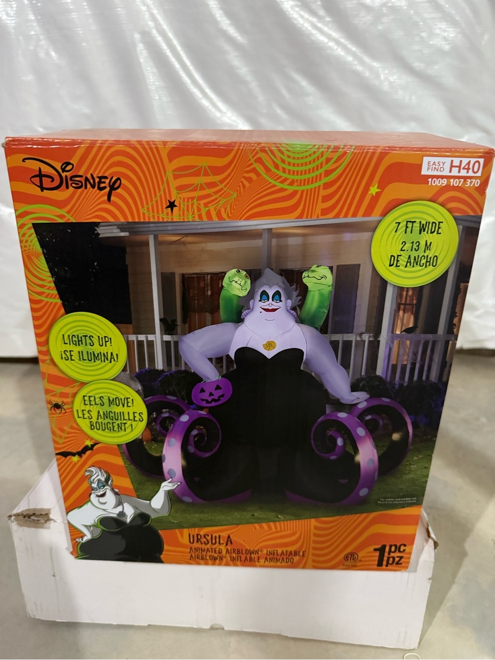 Disney Helloween URSULA 7 ftANIMATED AIRBLOWN INFLATABLE/ no offers